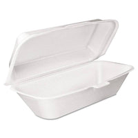 DART FOAM HOAGIE CONTAINER WITH REMOVABLE LID